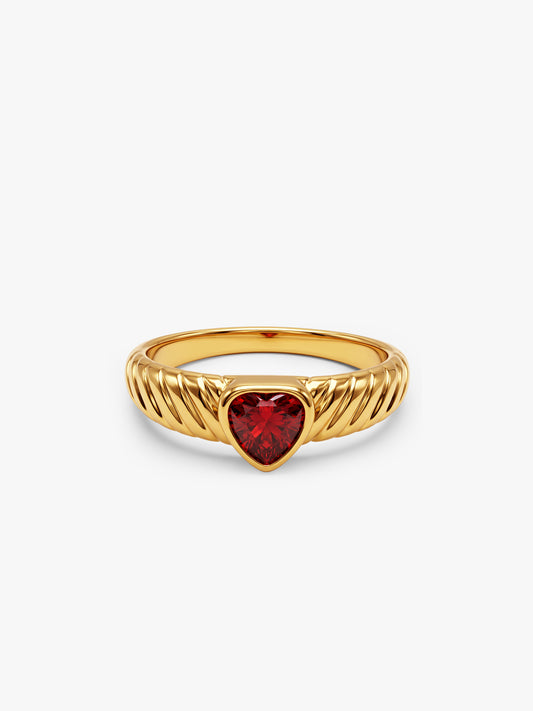IXIA by GIVA Girlhood Gold Plated Ring (Size 15)