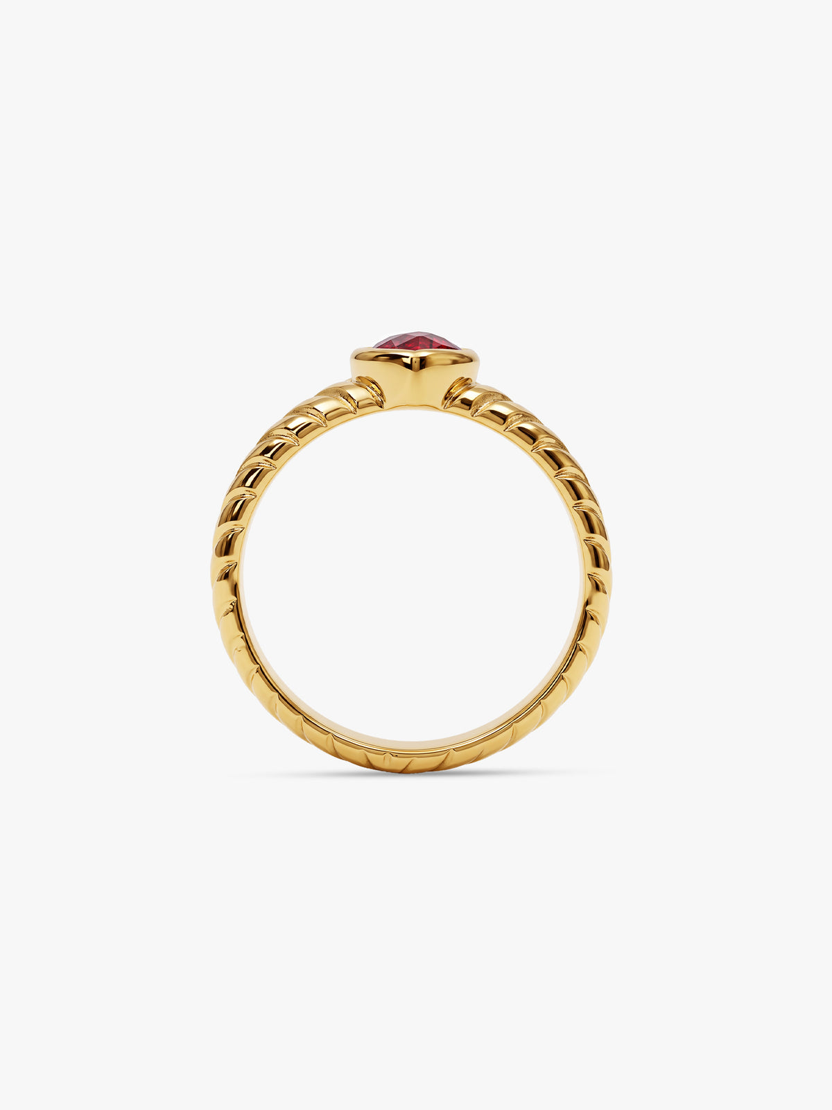 IXIA by GIVA Girlhood Gold Plated Ring (Size 15)
