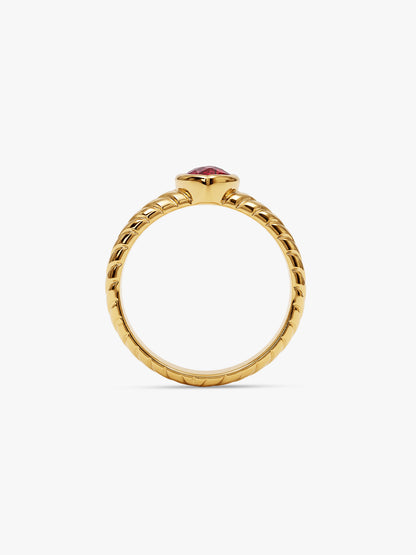 IXIA by GIVA Girlhood Gold Plated Ring (Size 15)