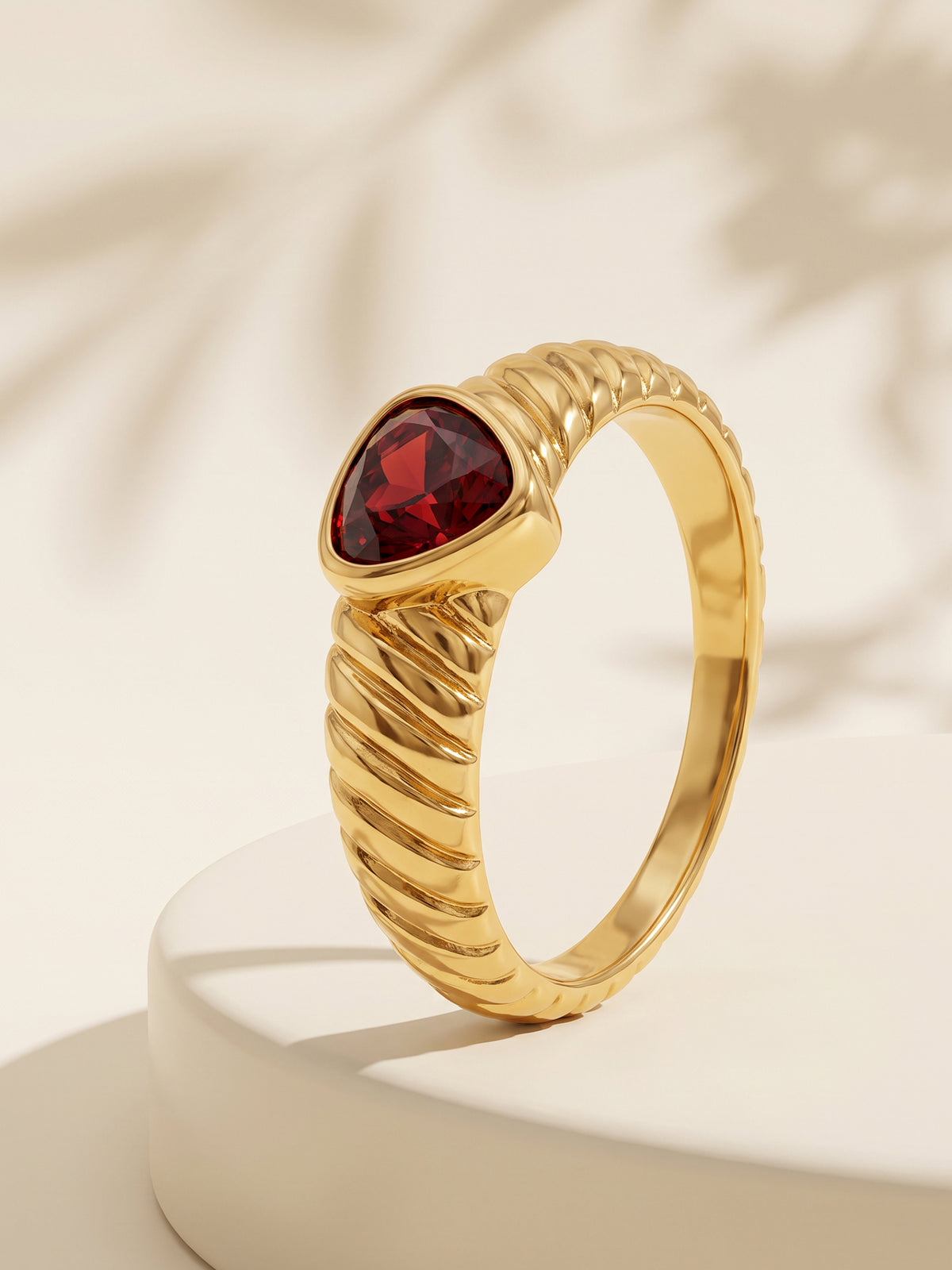 IXIA by GIVA Girlhood Gold Plated Ring (Size 15)