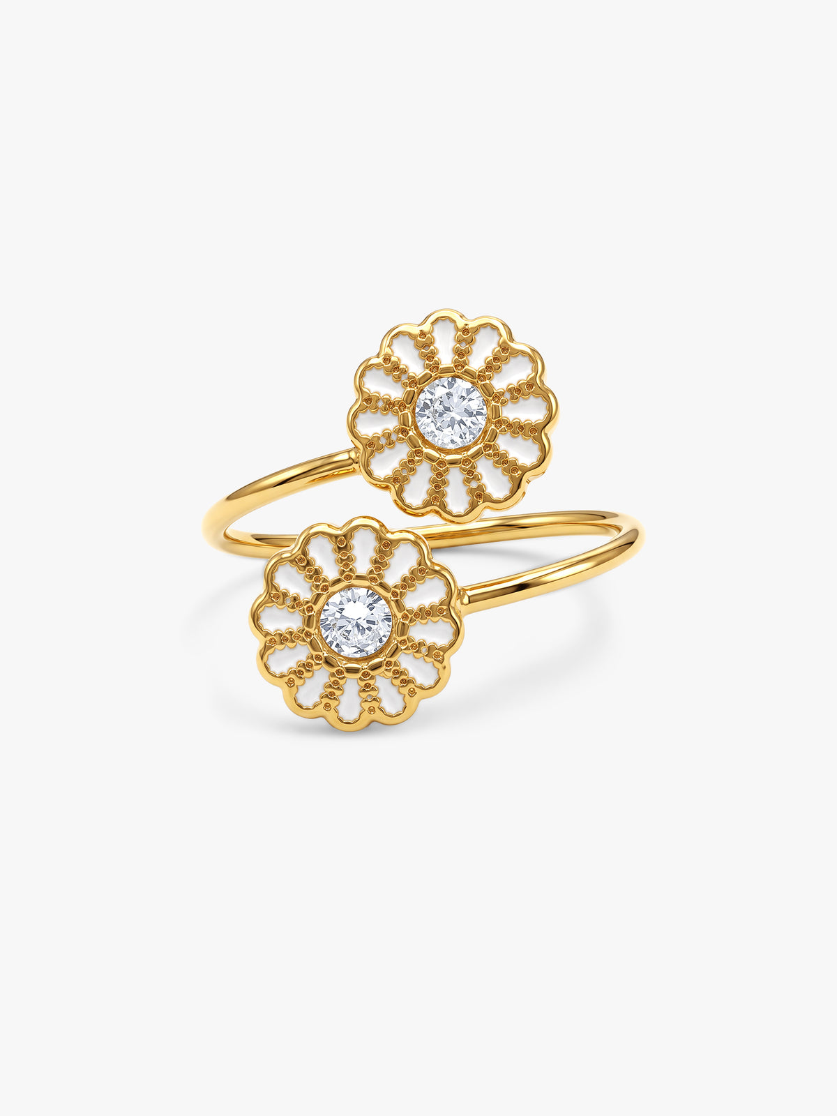 IXIA by GIVA Cute Neighbour Gold Plated Ring (Size 14)