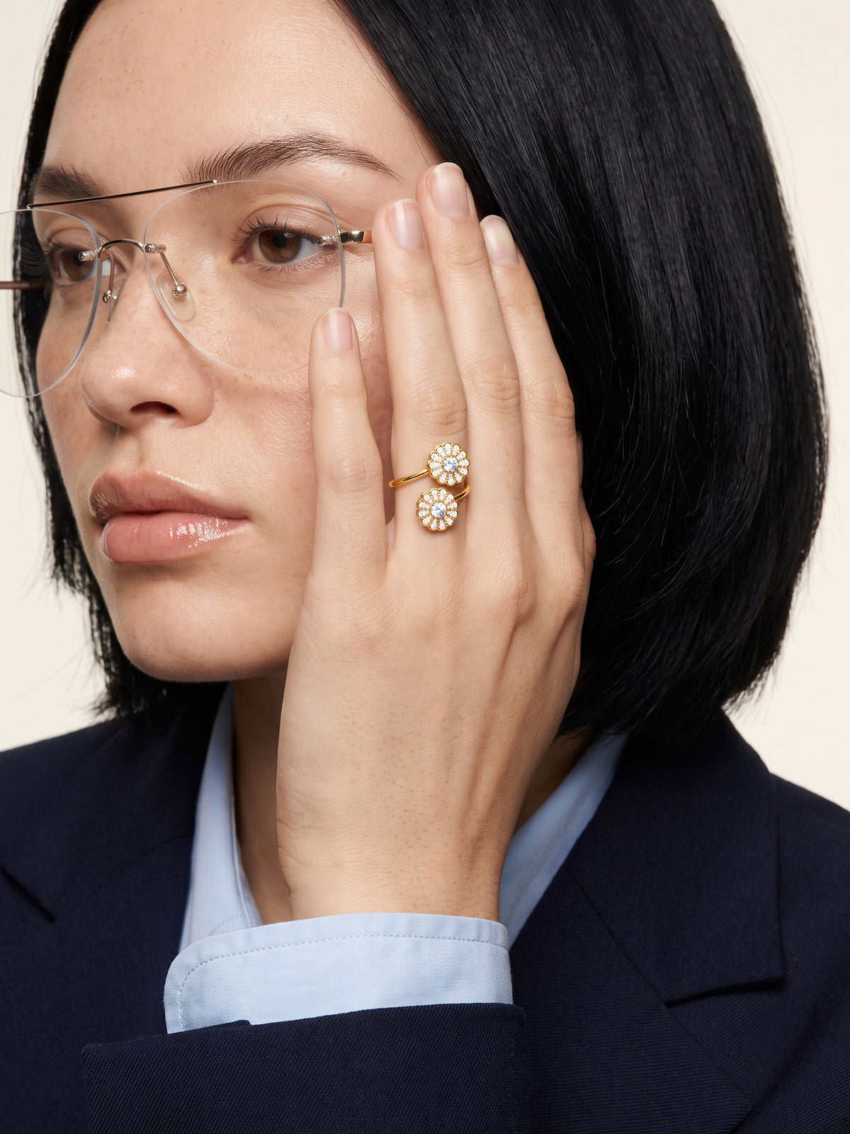 IXIA by GIVA Cute Neighbour Gold Plated Ring (Size 14)