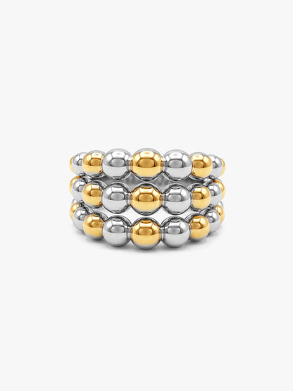 IXIA by GIVA Too Bold Dual Tone Ring (Size 14)