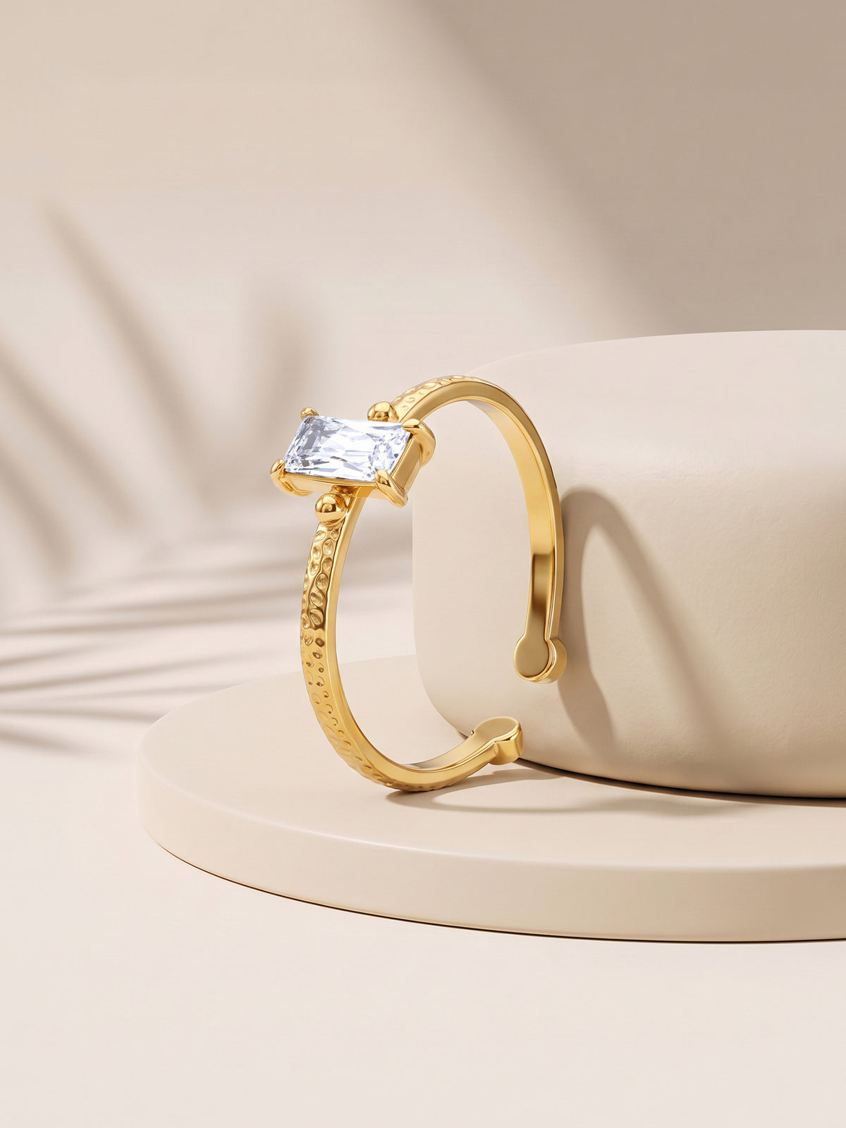 IXIA by GIVA Deputy Princess Gold Plated Ring (Size 13)