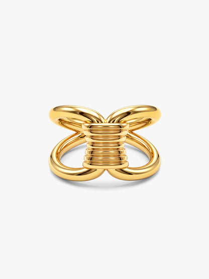 IXIA by GIVA Little Treat Gold Plated Ring (Size 12)