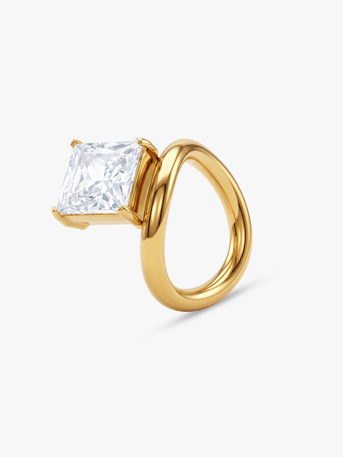 IXIA by GIVA Egyptian Empire Gold Plated Ring (Size 13)