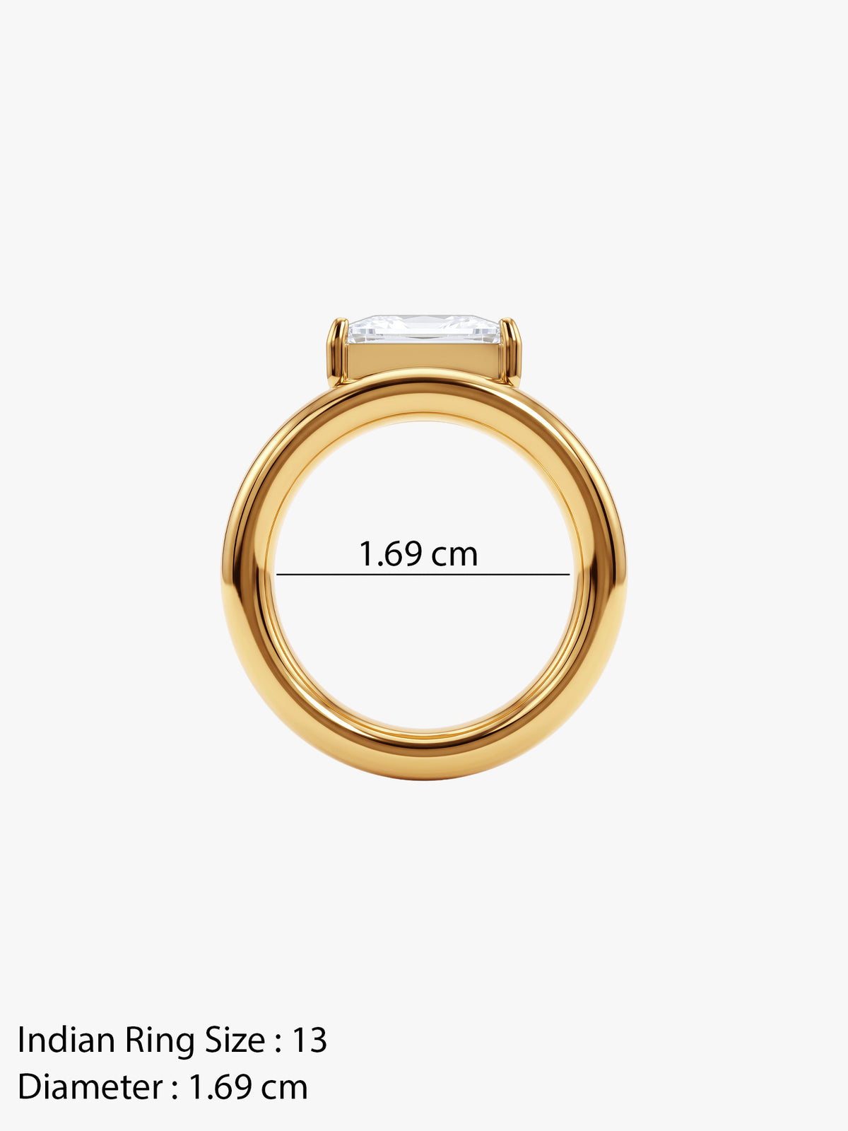 IXIA by GIVA Egyptian Empire Gold Plated Ring (Size 13)