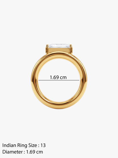 IXIA by GIVA Egyptian Empire Gold Plated Ring (Size 13)