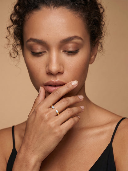 Timeless Gold Plated Ring (Size 14)