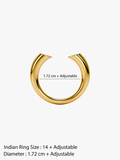 Timeless Gold Plated Ring (Size 14)