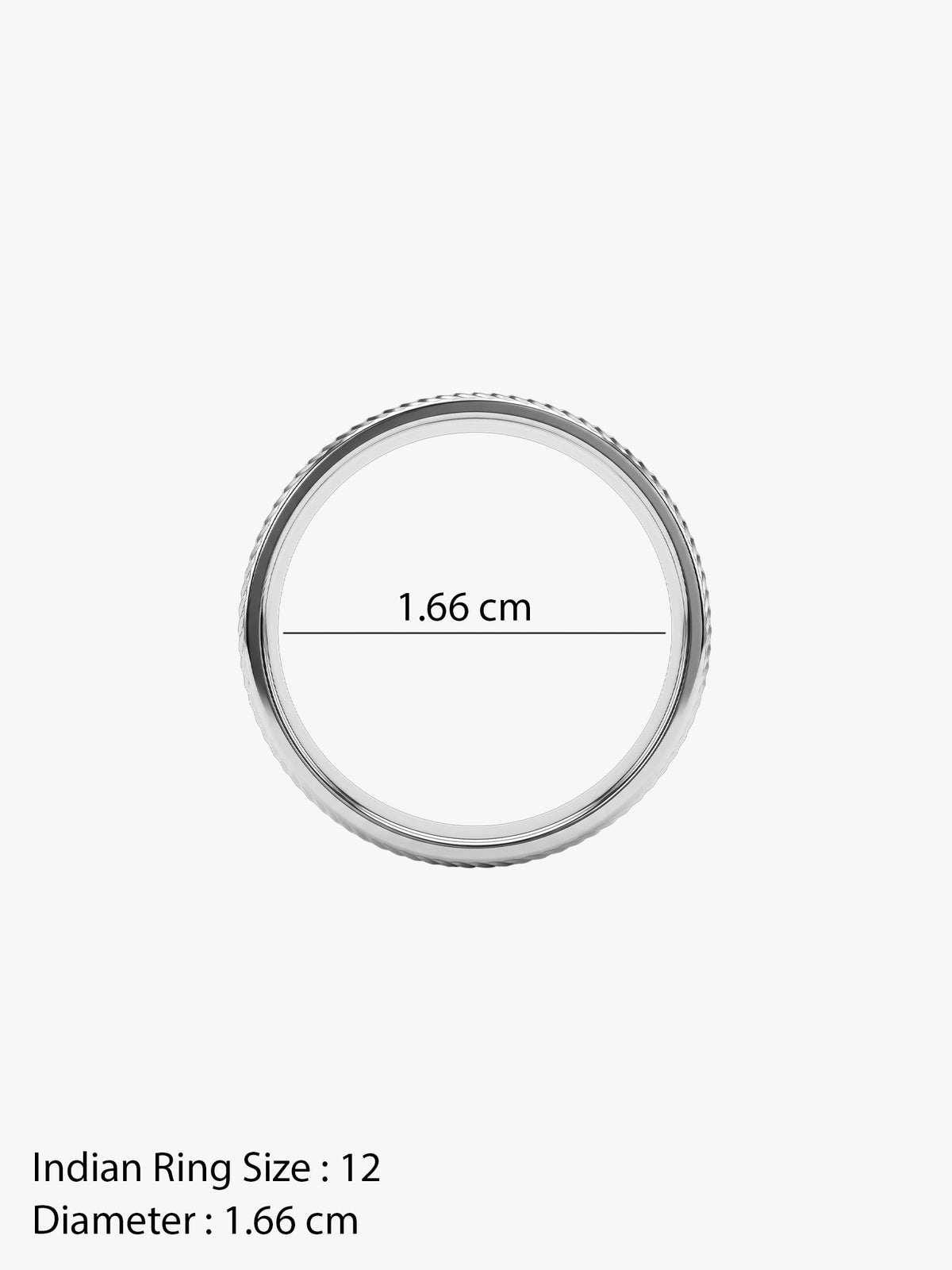 IXIA by GIVA Night Angel Rhodium Plated Ring (Size 12)