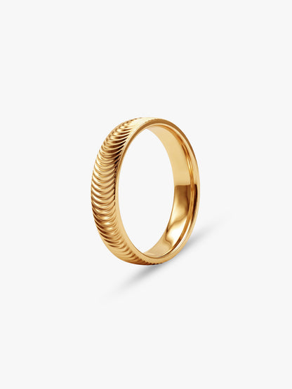 IXIA by GIVA Power Dressing Gold Plated Ring (Size 12)