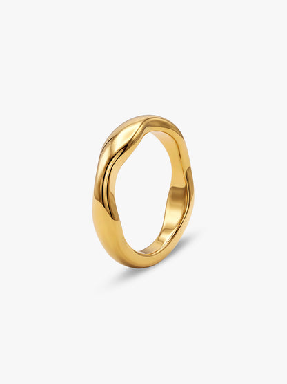 IXIA by GIVA Good Ones Gold Plated Ring (Size 12)