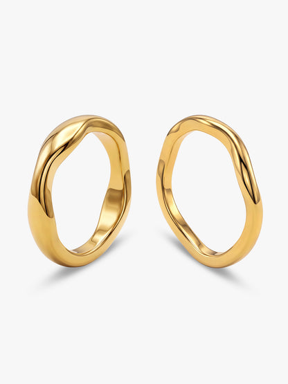 IXIA by GIVA Good Ones Gold Plated Ring (Size 12)