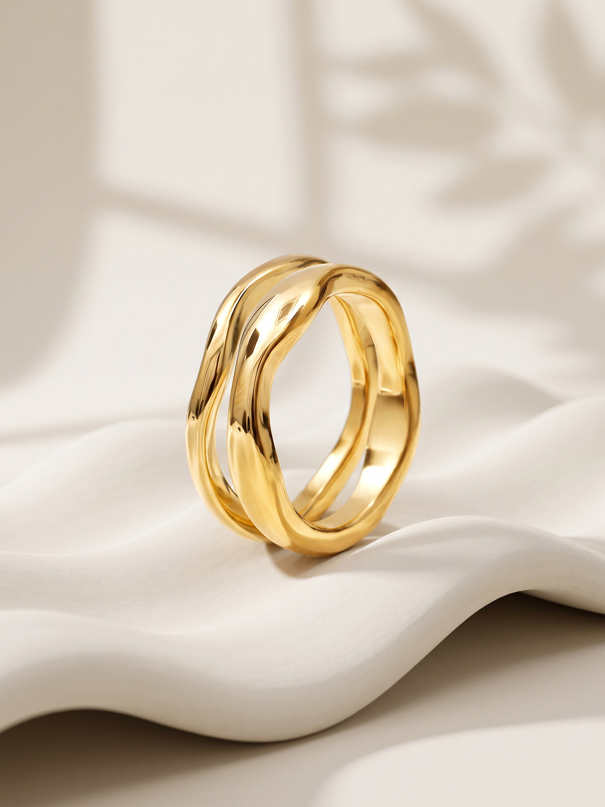 IXIA by GIVA Good Ones Gold Plated Ring (Size 12)