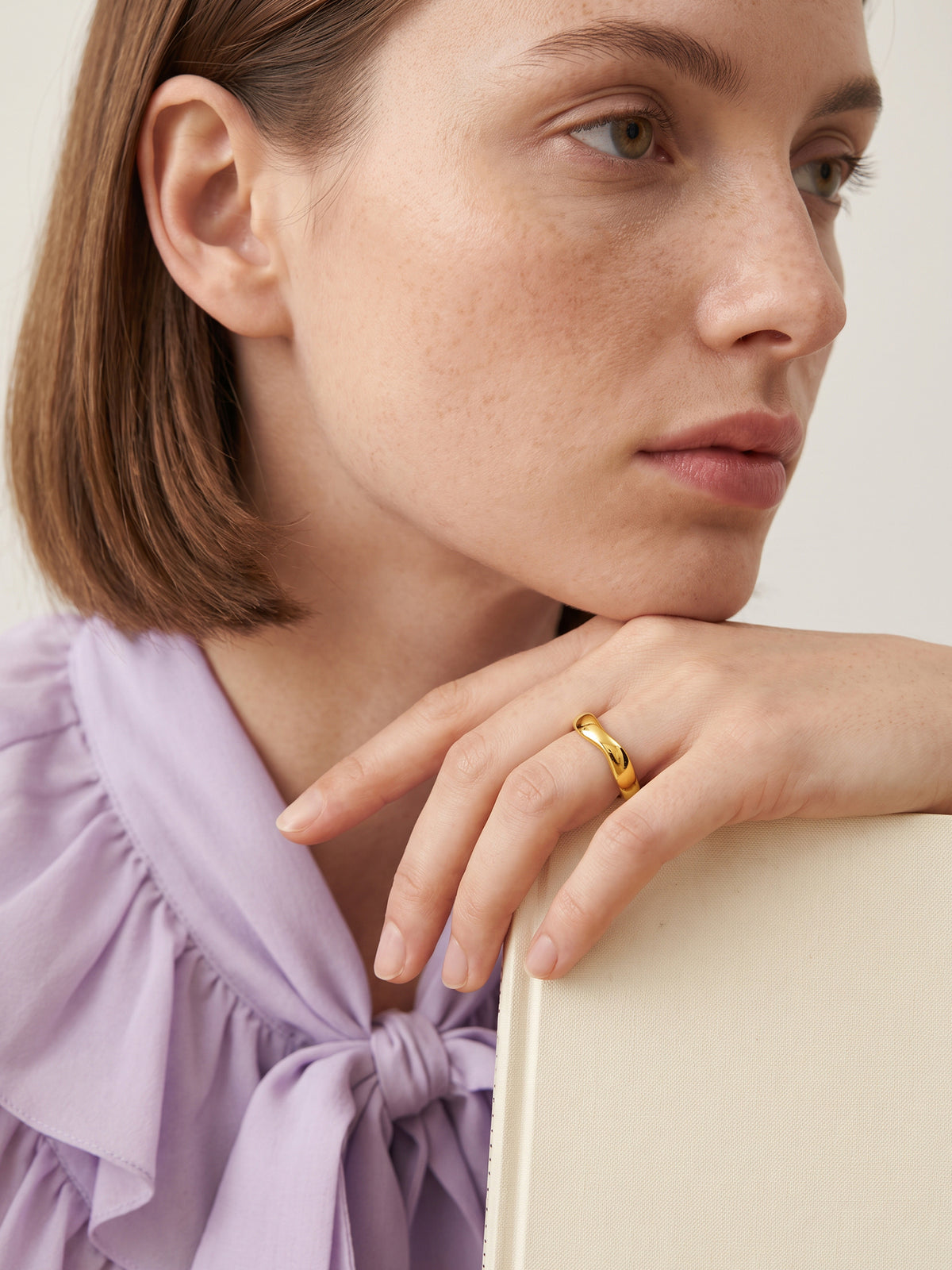IXIA by GIVA Good Ones Gold Plated Ring (Size 12)