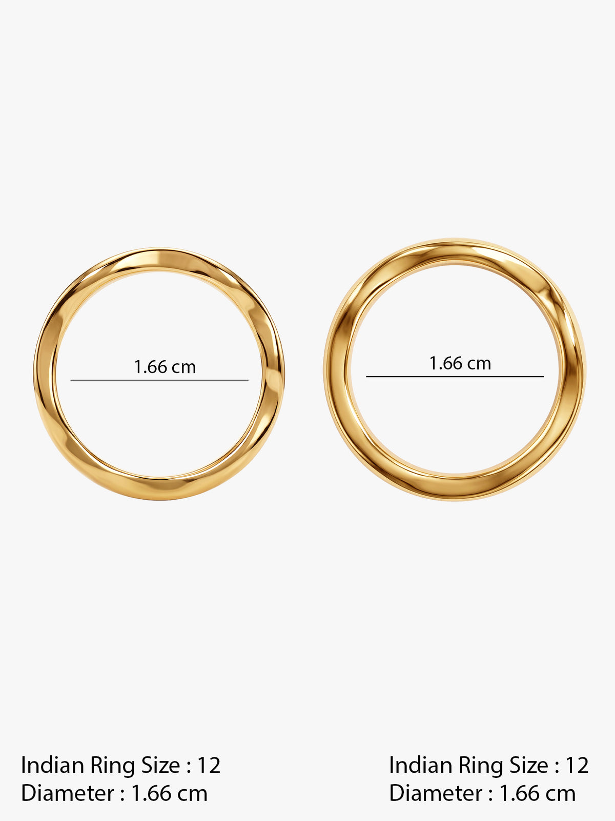 IXIA by GIVA Good Ones Gold Plated Ring (Size 12)
