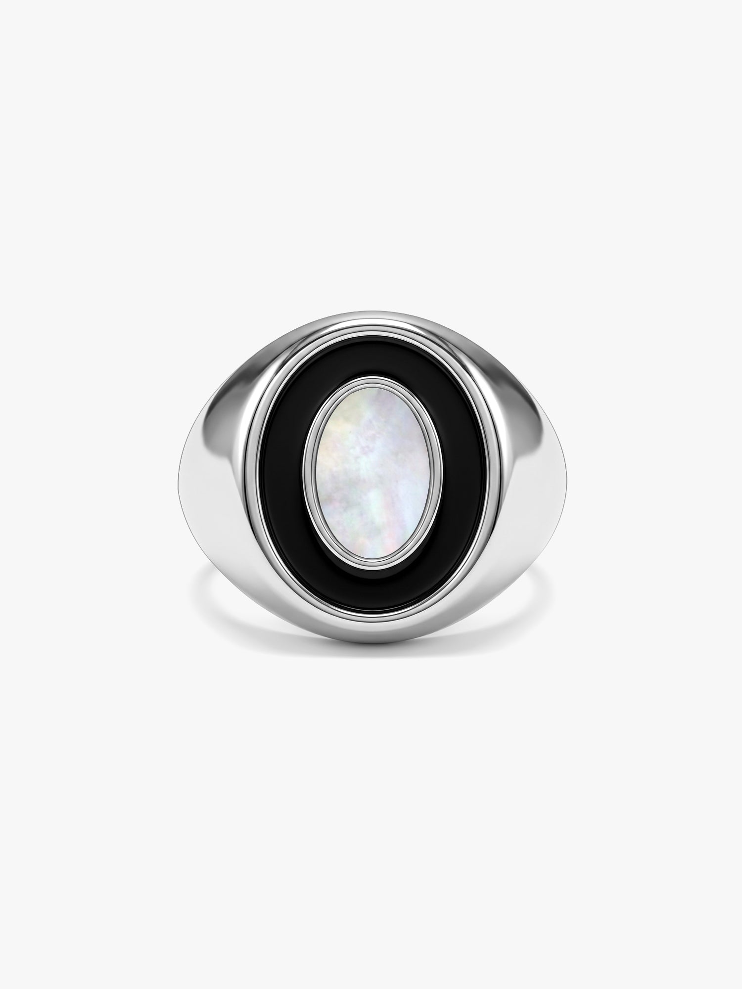 IXIA by GIVA Kingpin Rhodium Plated Cocktail Ring For Men (Size 22)