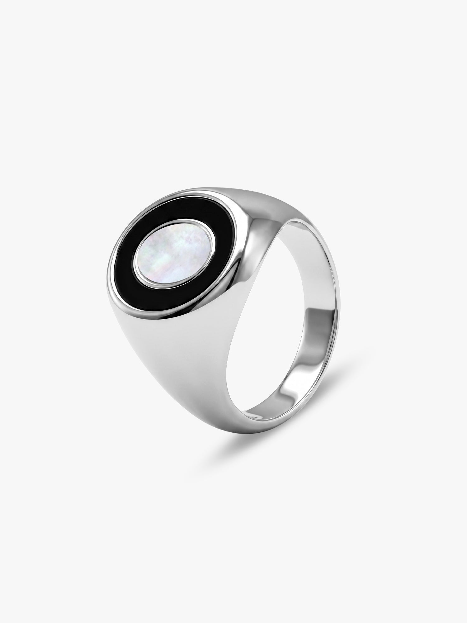 IXIA by GIVA Kingpin Rhodium Plated Cocktail Ring For Men (Size 22)