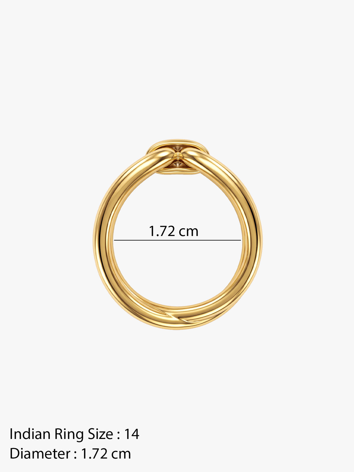 IXIA by GIVA Little Treat Gold Plated Ring (Size 14)