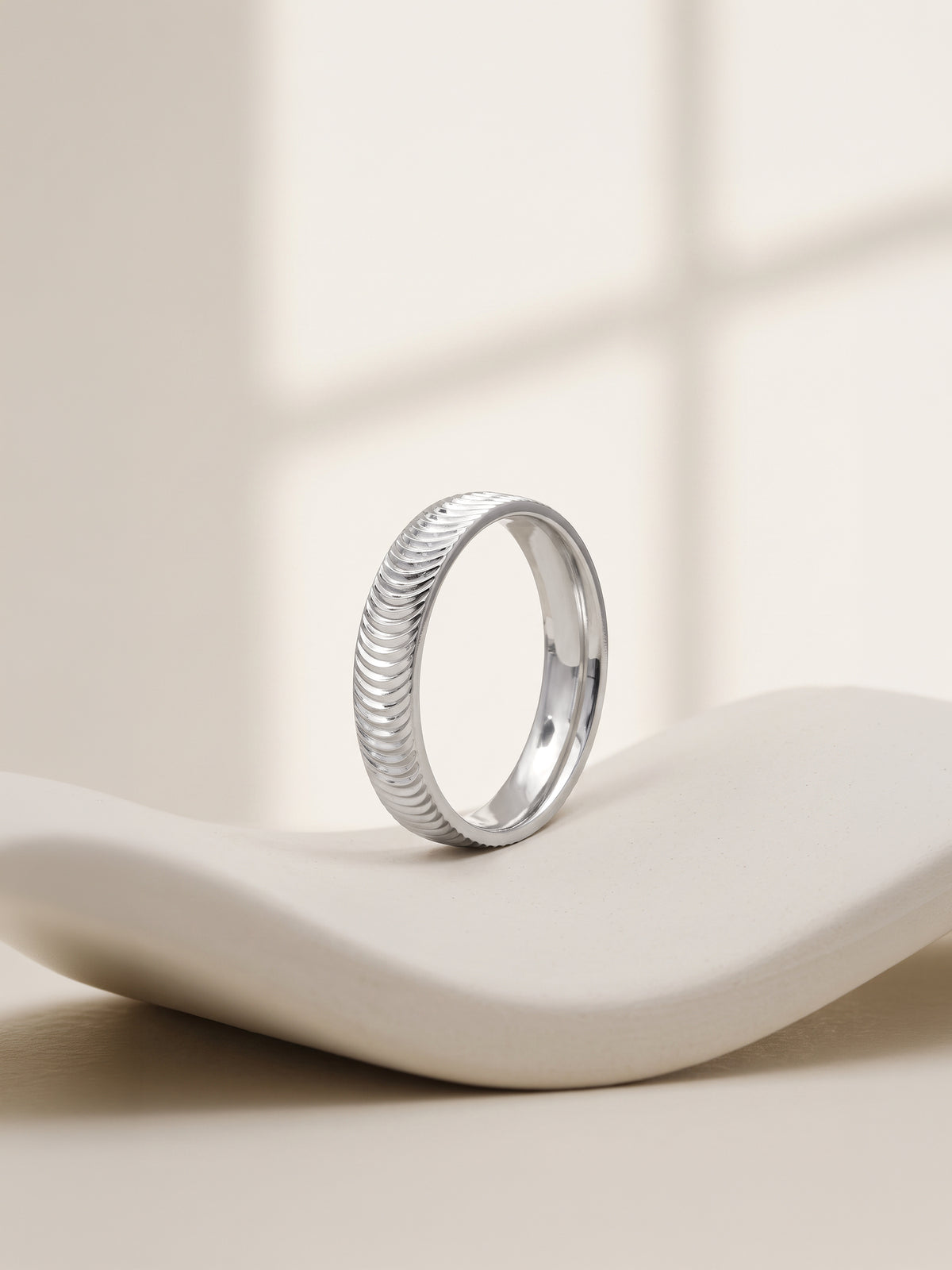IXIA by GIVA Night Angel Rhodium Plated Ring (Size 15)