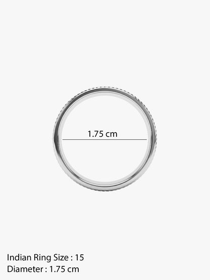 IXIA by GIVA Night Angel Rhodium Plated Ring (Size 15)