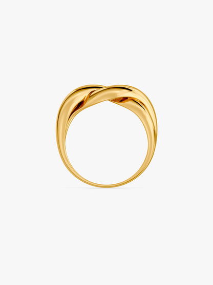 Daily Luxe Gold Plated Ring (Size 14)