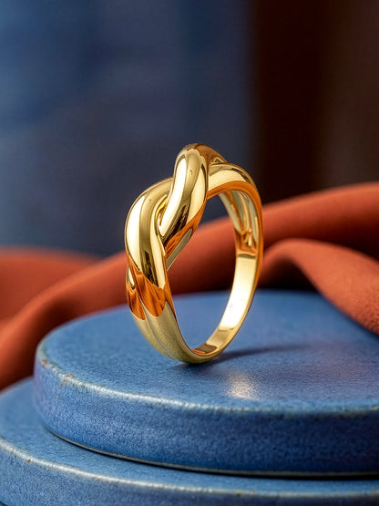 Daily Luxe Gold Plated Ring (Size 14)
