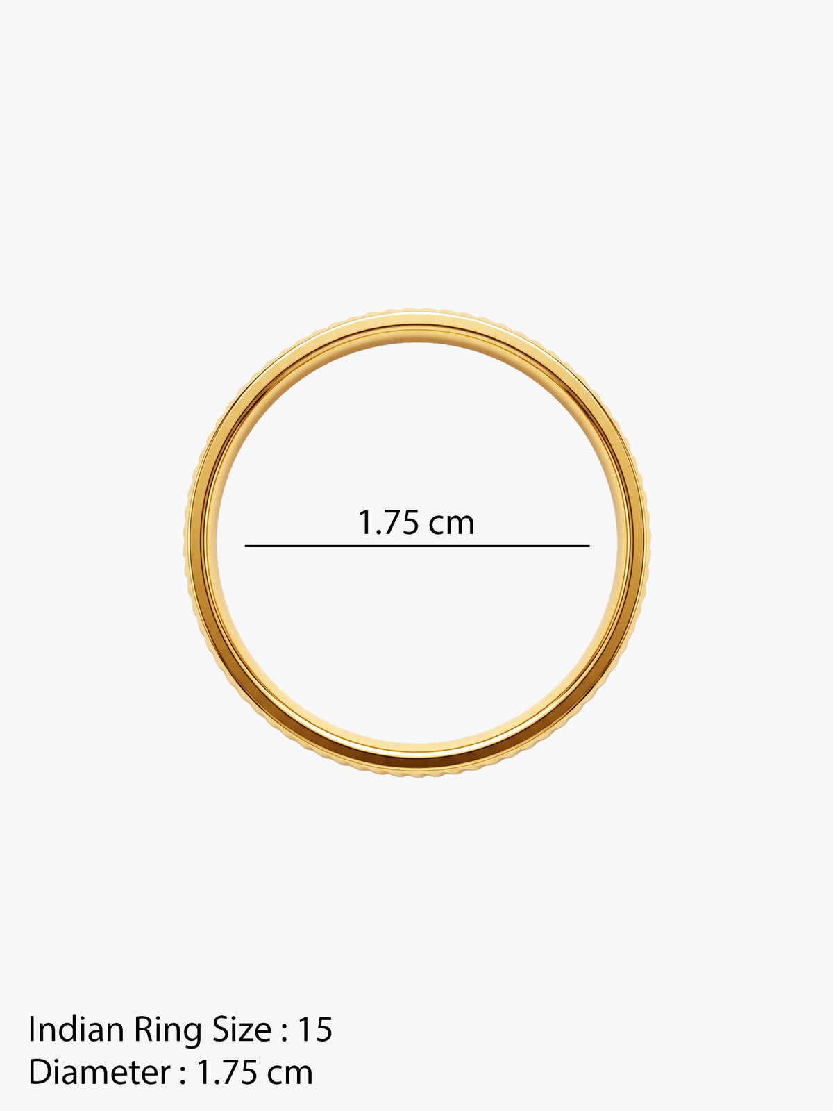 IXIA by GIVA Power Dressing Gold Plated Ring (Size 15)