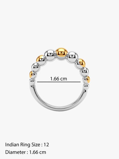 IXIA by GIVA Too Bold Dual Tone Ring (Size 12)