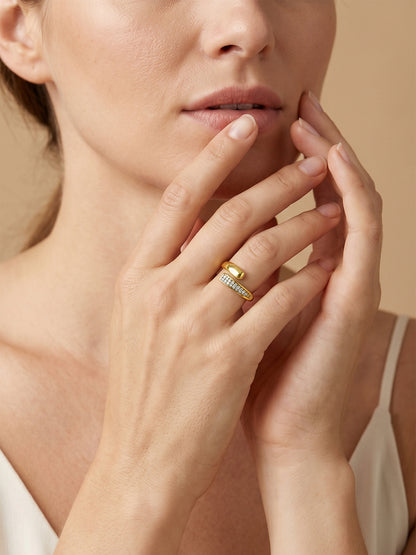 Minimal Mood Gold Plated Ring (Size 14)