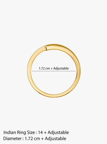 Minimal Mood Gold Plated Ring (Size 14)
