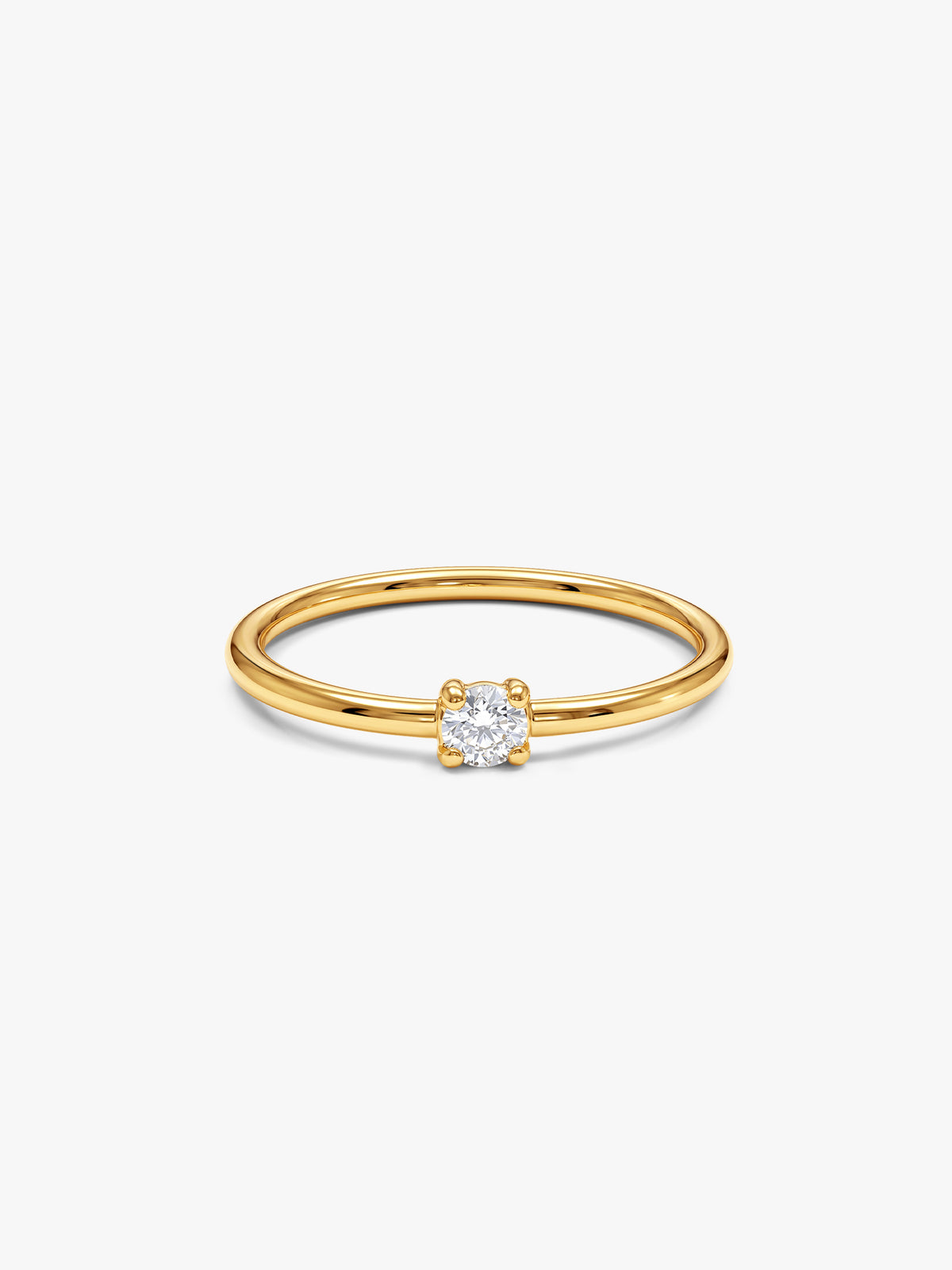 IXIA BY GIVA Shine Solo Gold Plated Ring (Size 12)