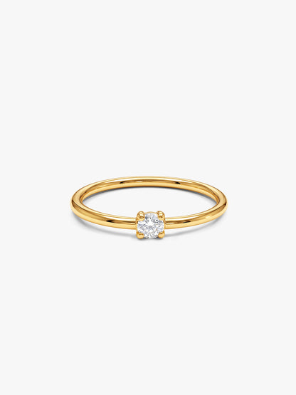 IXIA BY GIVA Shine Solo Gold Plated Ring (Size 12)