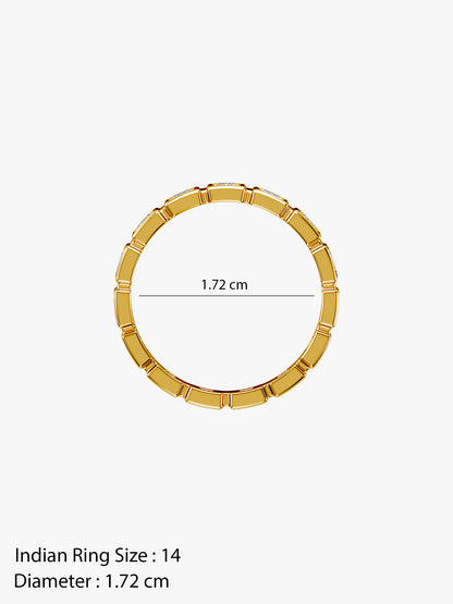 Quiet Luxury Gold Plated Ring (Size 14)