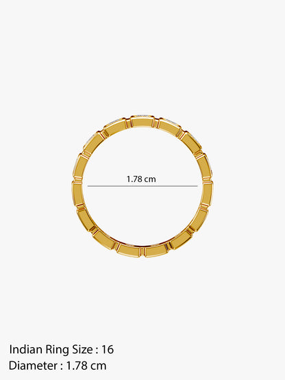 Quiet Luxury Gold Plated Ring (Size 16)