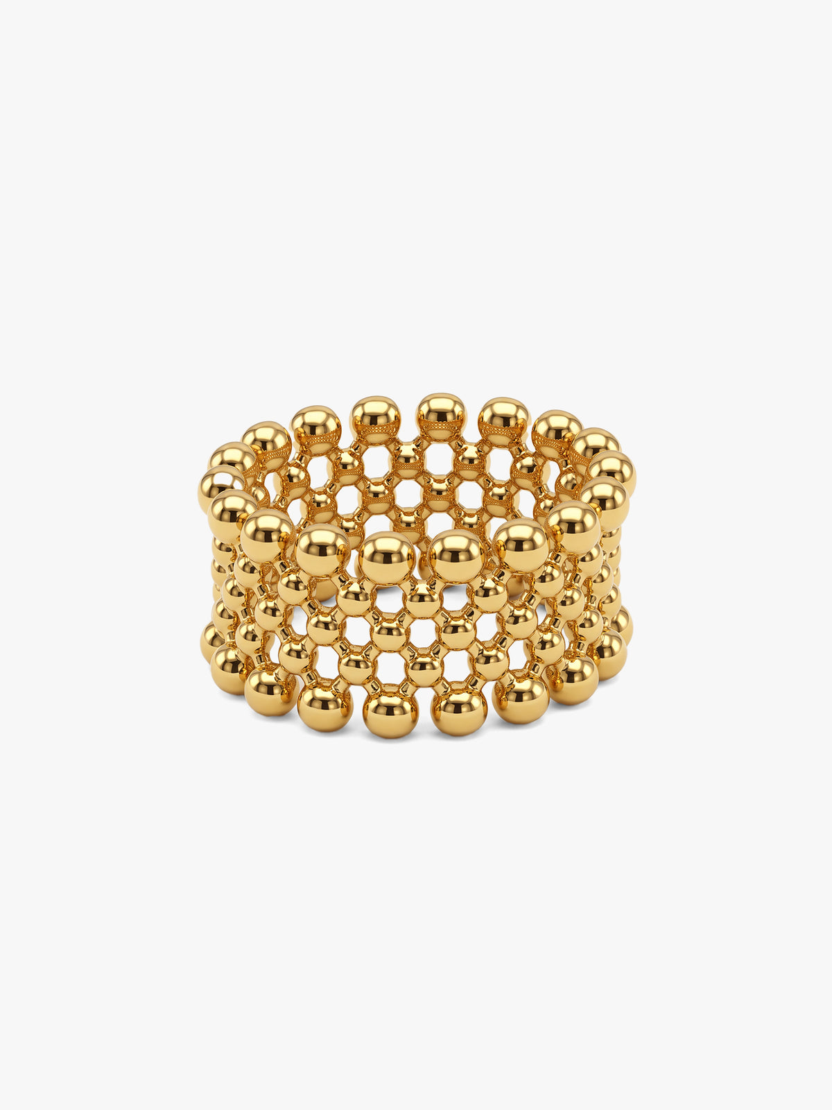 IXIA BY GIVA Criss Cross Gold Plated Ring (Size 11)