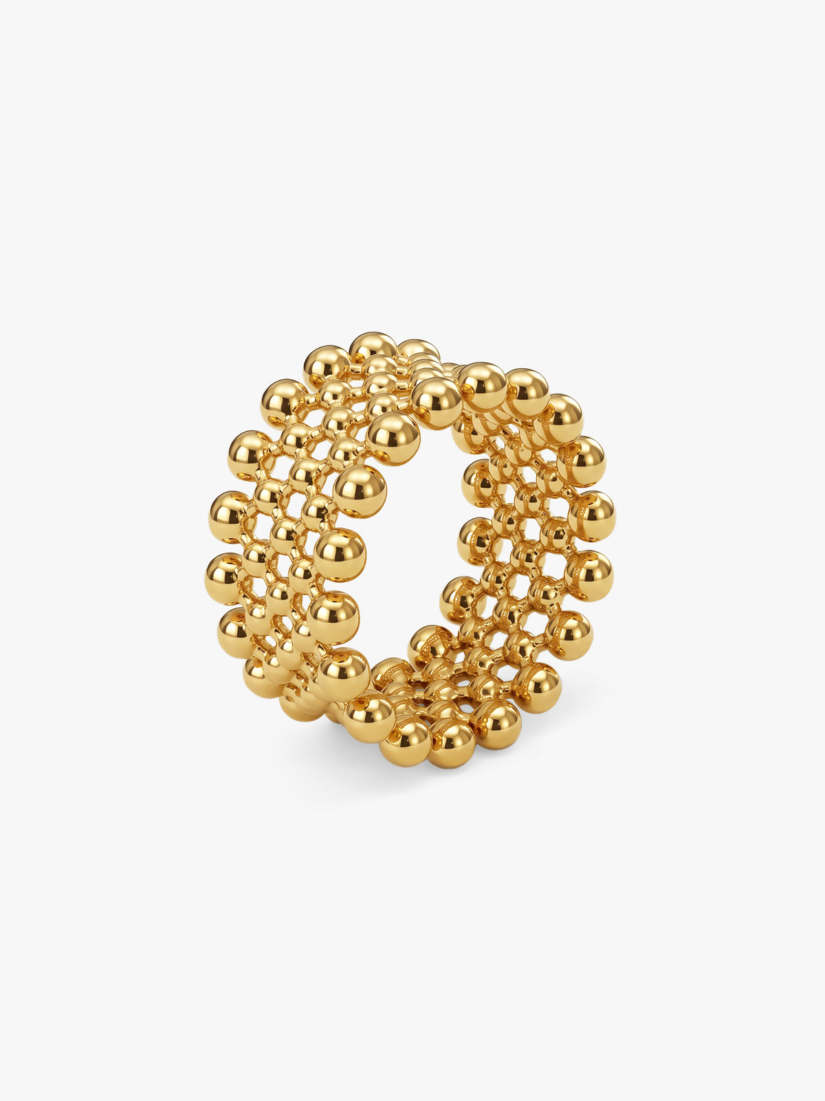 IXIA BY GIVA Criss Cross Gold Plated Ring (Size 11)