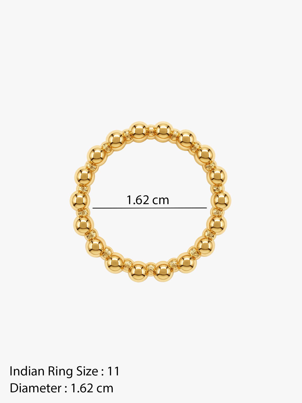IXIA BY GIVA Criss Cross Gold Plated Ring (Size 11)