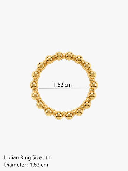 IXIA BY GIVA Criss Cross Gold Plated Ring (Size 11)