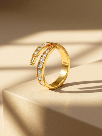 Classic Edit Gold Plated Ring (Size 16)