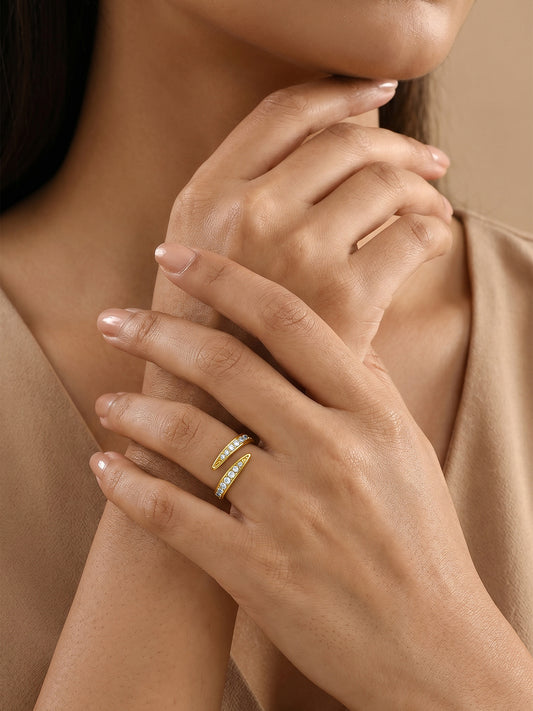 Classic Edit Gold Plated Ring (Size 16)