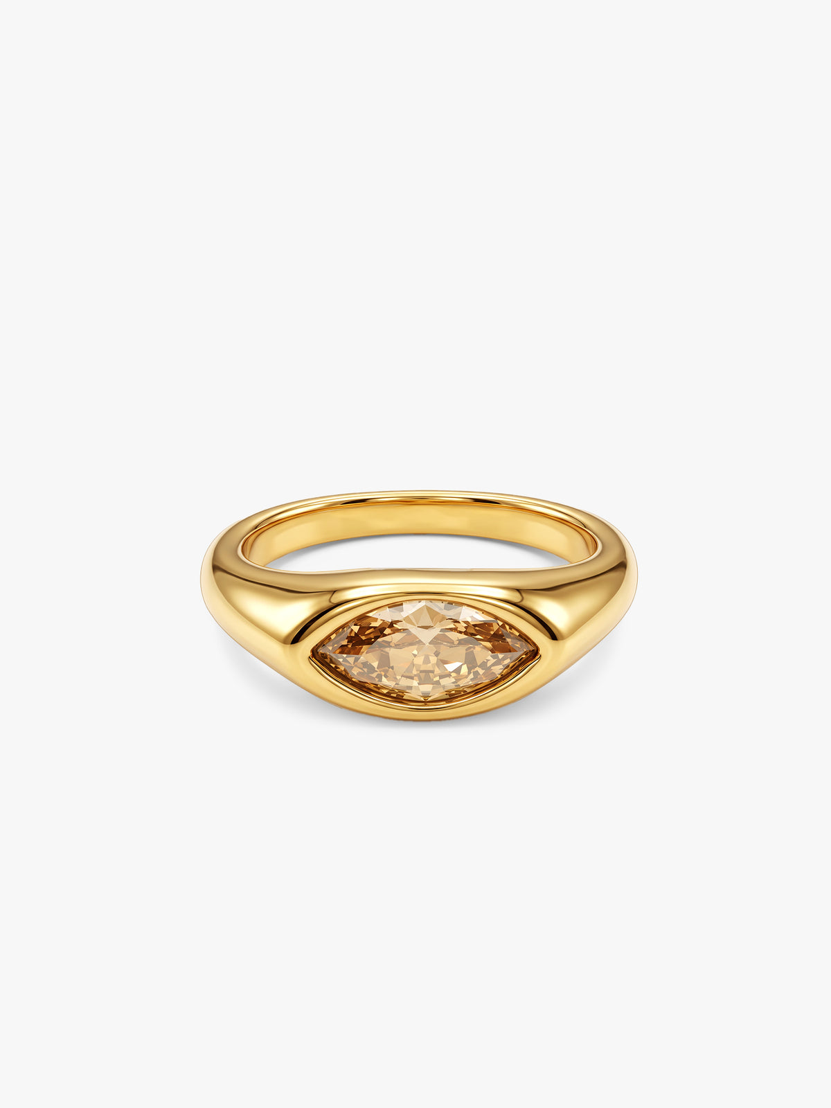 IXIA BY GIVA Pretty Girl Gold Plated Ring (Size 14)