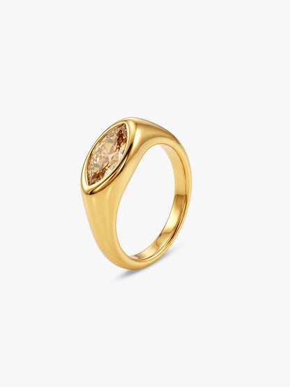 IXIA BY GIVA Pretty Girl Gold Plated Ring (Size 14)