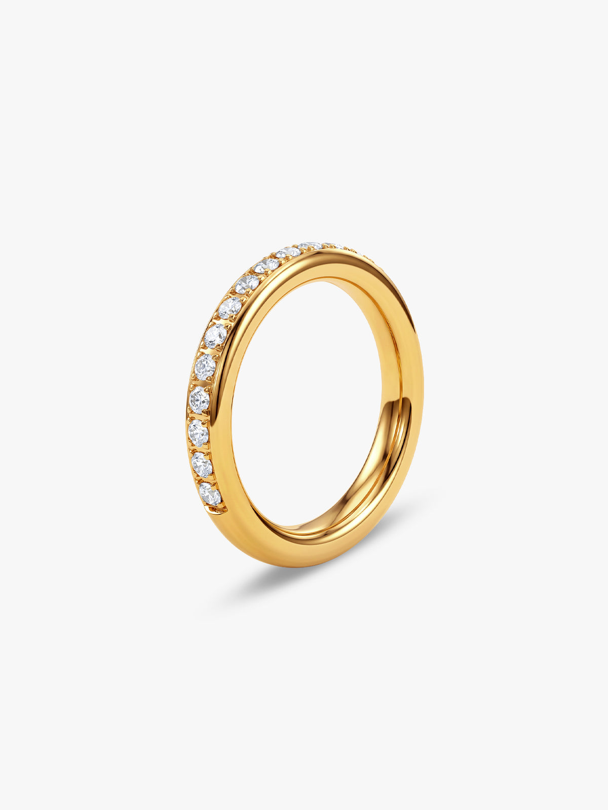 IXIA BY GIVA Triple Take Gold Plated Ring (Size 15)
