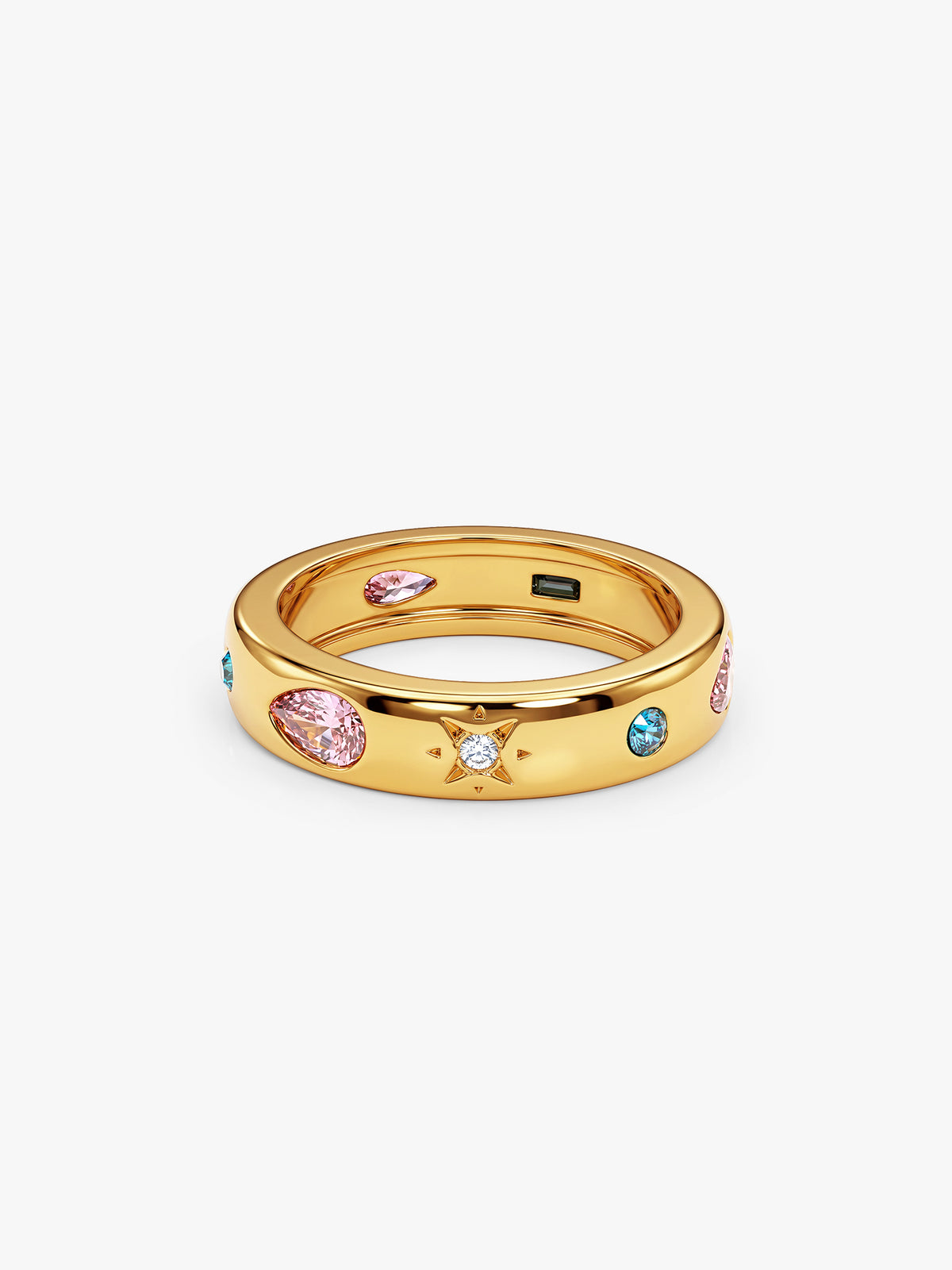 IXIA BY GIVA Treasure Trove Gold Plated Ring (Size 14)