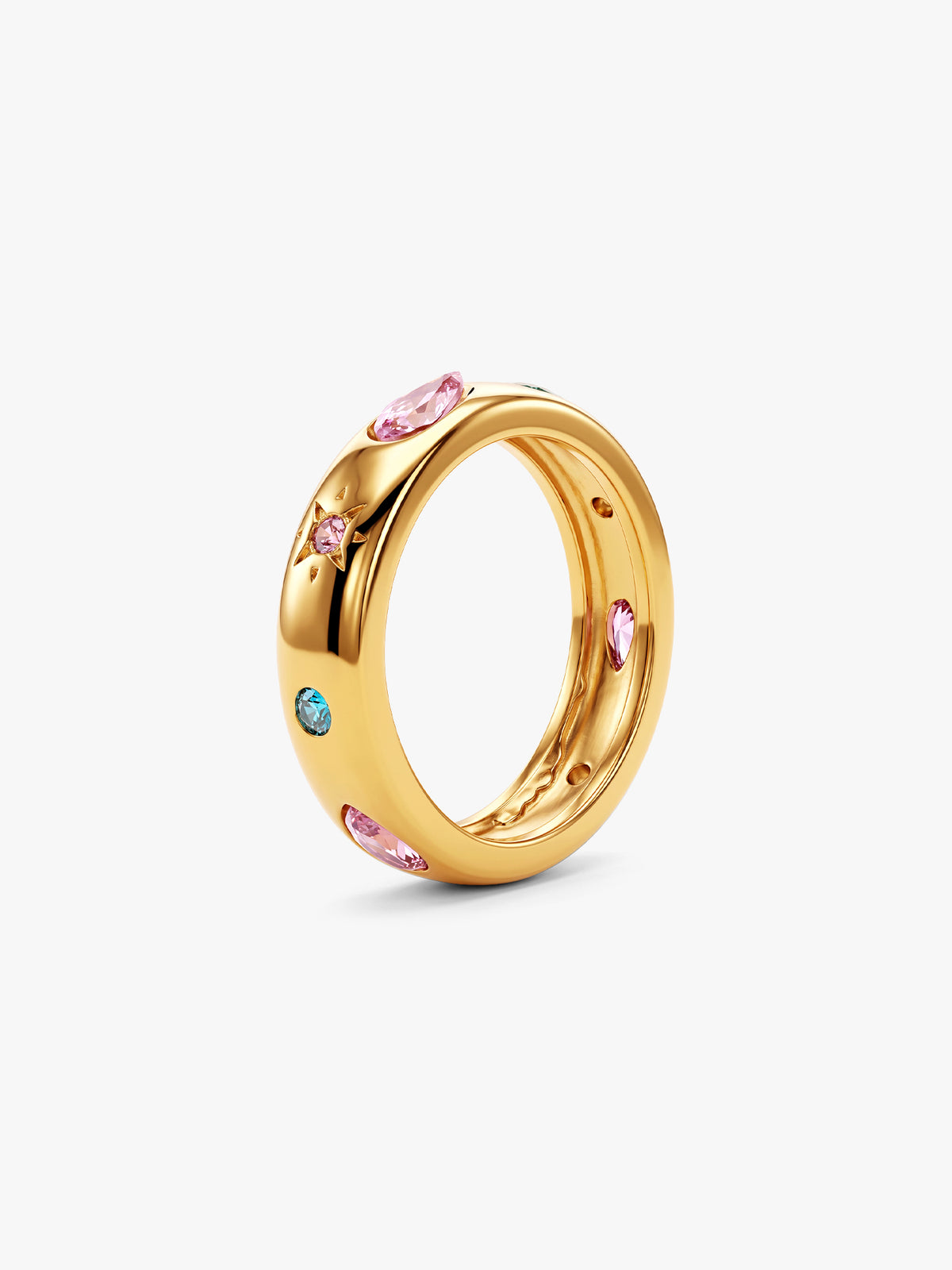 IXIA BY GIVA Treasure Trove Gold Plated Ring (Size 14)