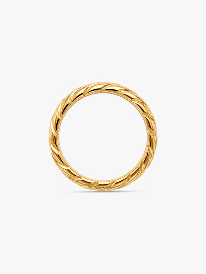 IXIA by GIVA Twist Ending Gold Plated Ring (Size 13)