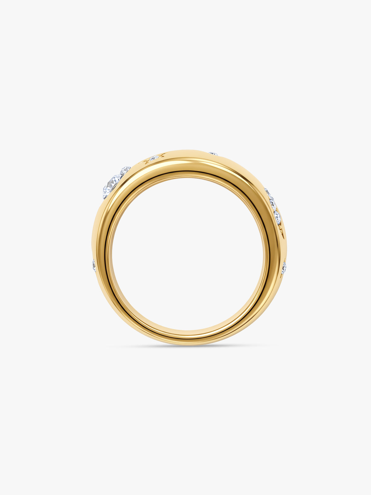 IXIA BY GIVA Cosmosis Gold Plated Ring (Size 14)
