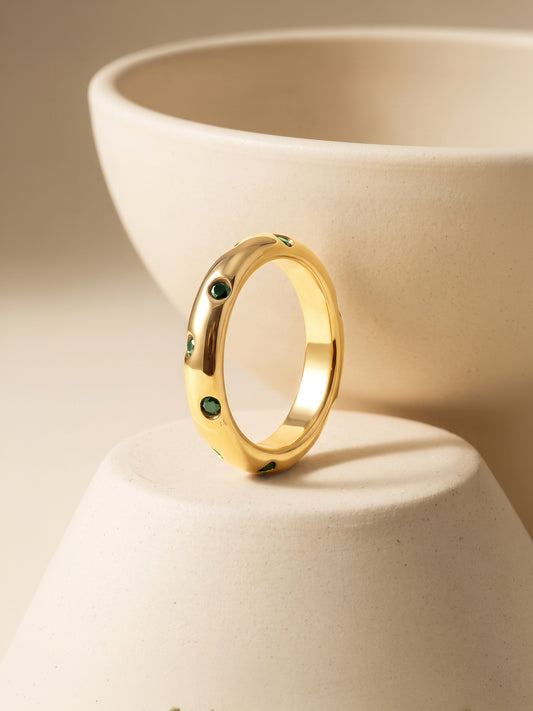IXIA BY GIVA Finders Keepers Gold Plated Ring (Size 14)